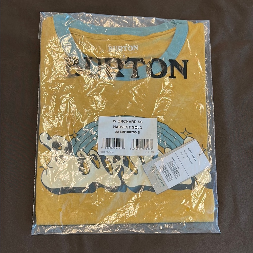 Burton Harvest Gold Tee with Graphic Design - Picture 3 of 4
